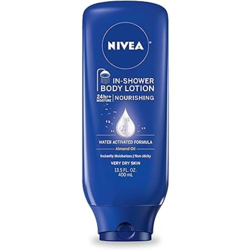 NIVEA Nourishing In Shower Lotion, Body Lotion for Dry Skin, 13.5 Fl Oz Bottle