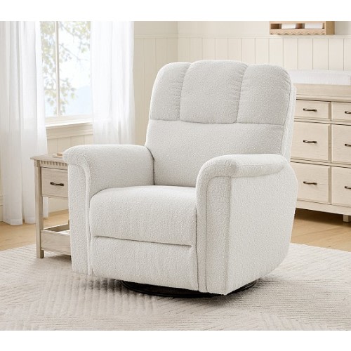 Lullaby Power Recliner Performance Recycled Boucle Oatmeal