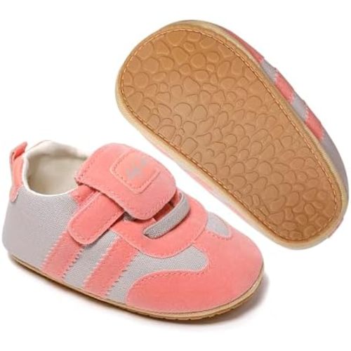 Adorable Baby Shoes for Boys Girls Non Slip Breathable Lightweight Infant Walking Shoes Comfy Pull On Newborn Baby Sneakers