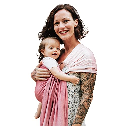 Nalakai Luxury Ring Sling Baby Carrier, Soft Linen Blend Baby Sling, Baby Wrap, Wear Your Little One Close to Your Heart, Comfort, Style