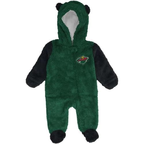 Outerstuff NHL Newborn & Infant Stay Napping Teddy Fleece Bunting Full-Zip Sleeper