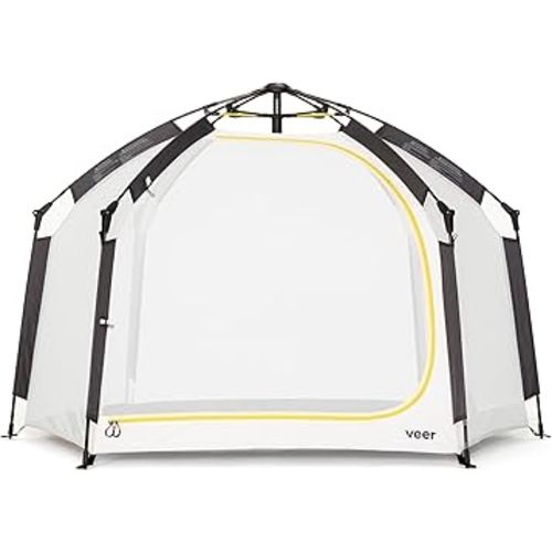 Veer Basecamp XL | JPMA Certified Portable Pop Up Play Yard/Play Pen for Babies, Toddlers and Kids | Indoor and Outdoor Use | Shade Canopy | Keeps Bugs Out | Playard Safety Certified