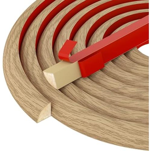 Flexible Quarter Round Molding, Peel and Stick Rubber Trim Moulding, 40ft