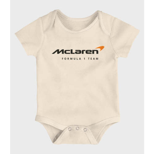 McLaren Infant Race Eras Short-Sleeved Creeper Set - Off White