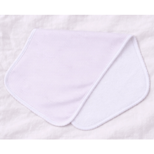 Mini Stripes Burp Cloth - Pink
