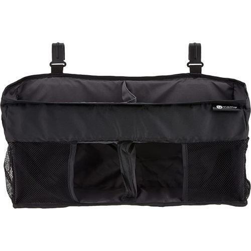 4moms Breeze Playard Diaper Caddy, Storage Basket for Diapers, Baby Wipes, and Organization, to Keep Essentials Within Reach, Black