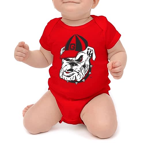 Little King NCAA Short Sleeve Romper-Big Logo 100% Cotton-Sizes 0-3M 6M 12M 18M