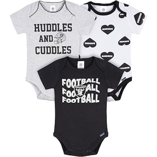 Gerber NFL baby-girls Nfl 3-pack Onesie Bodysuit