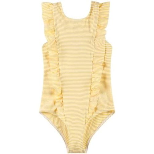 LIZENS Girls Swimsuit Kids Scalloped One Piece Ruffle Swimsuit Girls Swimwear Print