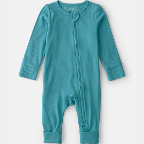 Baby PurelySoft 2-Way Zip Snug Fit Sleeper - Blue | Carter’s Oshkosh Canada