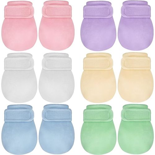 Adjustable Baby Mittens No Scratch Newborn Cotton Breathable Gloves Warm Baby Mitts for Boys Kids