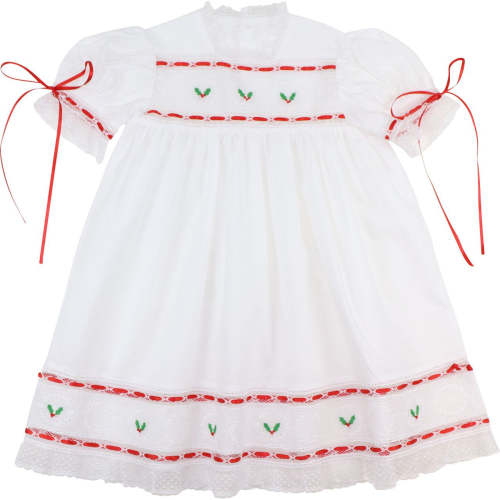 Embroidered Holly Heirloom Dress