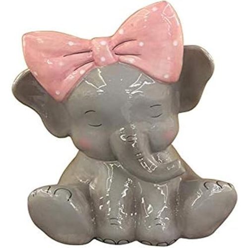 Blue Sky Ceramics Elephant Bank, Multi (30080)