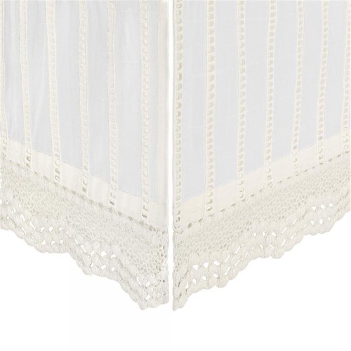 Off-White Lace Scallop Crib Skirt
