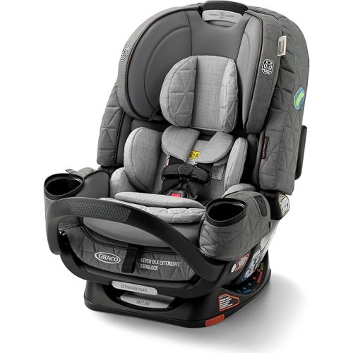 Graco Premier 4Ever DLX Extend2Fit SnugLock 4-in-1 Car Seat Featuring Anti-Rebound Bar, Midtown™ Collection