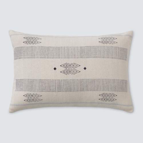 Modern Striped Lumbar Pillow | Handcrafted by Master Artisans in India   – The Citizenry