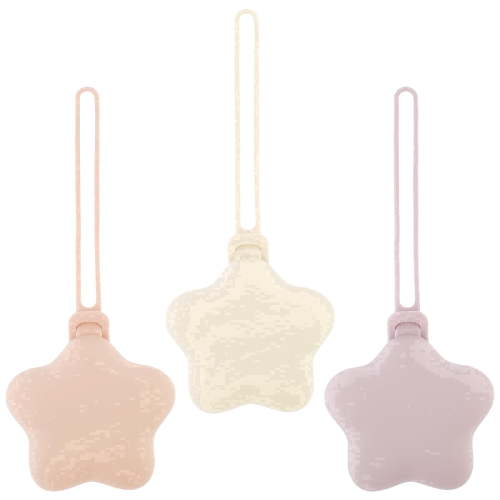 Hvxrjkn Silicone Pacifier Holder Case 3 Pack Soft Food Safe Silicone Portable Easy to Clean