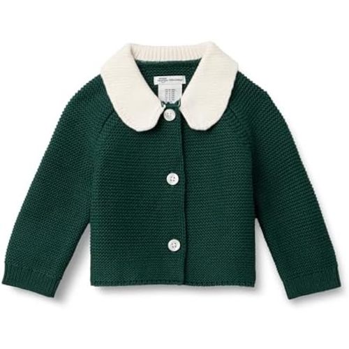 Amazon Essentials x Sofia Grainge Unisex Toddlers and Babies' Peter Pan Collar Sweater Jacket