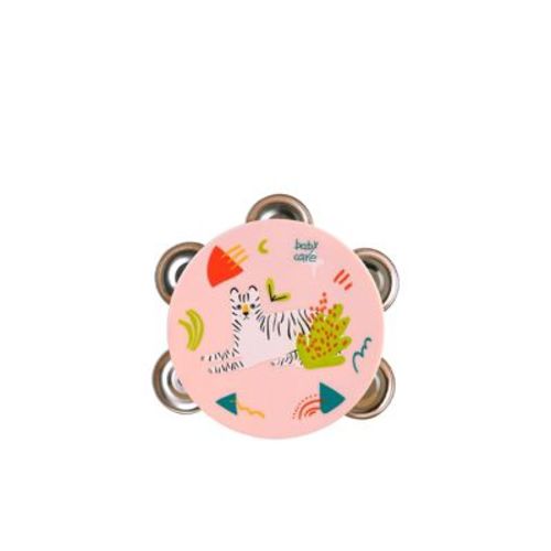 Bc Babycare Baby Tambourine – Orff-Inspired Rhythm Instrument with Jingle Bells, Safe Material, 3 Months+