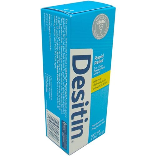 Desitin Daily Defense Baby Cream with Zinc Oxide to Treat, Relieve & Prevent Diaper Rash, Hypoallergenic, Dye, Phthalate & Paraben-Free, 4 Oz