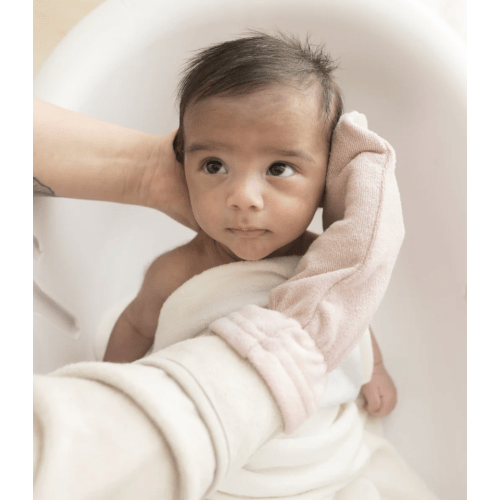 Terry Bath Mitt in Blush