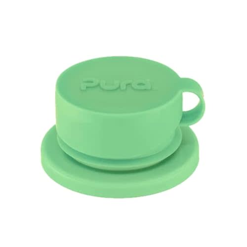 Pura Sport Top Lid - Spill-Proof Silicone Water Bottle Top, Moss