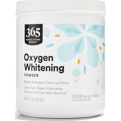 365 by Whole Foods Market, Oxygen Whitening Powder, Color-Safe Bleach Alternative, 32 Ounce