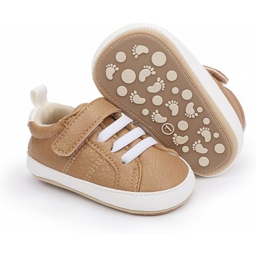 RVROVIC Baby Boys Girls Anti-Slip Sneakers Soft Ankle Boots Toddler First Walkers Newborn Crib Shoes