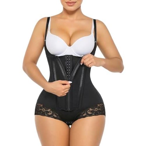 SHAPERX Women's Fajas Colombianas Shapewear Tummy Control Body Shaper Girdles Post Surgery Compression Garment