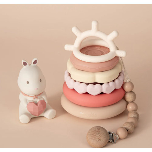 Bunny Stacking Teething Rings