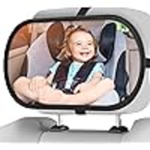 Amazon.com : Shynerk Baby Car Mirror, Safety Car Seat Mirror for Rear Facing Infant with Wide Crystal Clear View, Shatterproof, 360° Rotation, Crash Tested and Certified : Baby