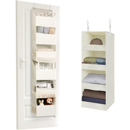 GRANNY SAYS Bundle of 1-Pack Over the Door Hanging Organizer & 1-Pack Hanging Closet Organizer