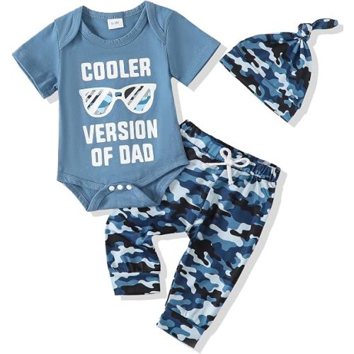 Baby Boy Clothes Preemie Infant Boy Bear Outfits Jumpsuit Bodysuit Letter Print Romper