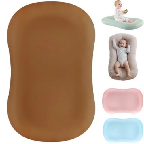 Gofinoday Baby Lounger Pillow , Portable Infant lounger, Soft Cotton Breathable Pillow for 0 12 Months Boys and Girls,Newborn Gifts