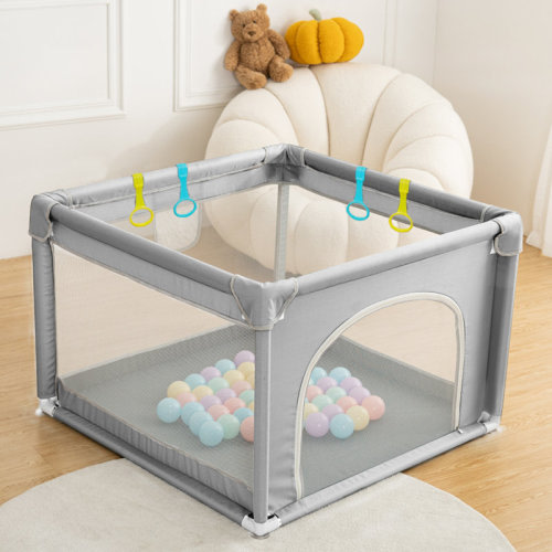 Anti-Fall Baby Playpen Play Yards for Indoor & Outdoor with Breathable Mesh | Wayfair