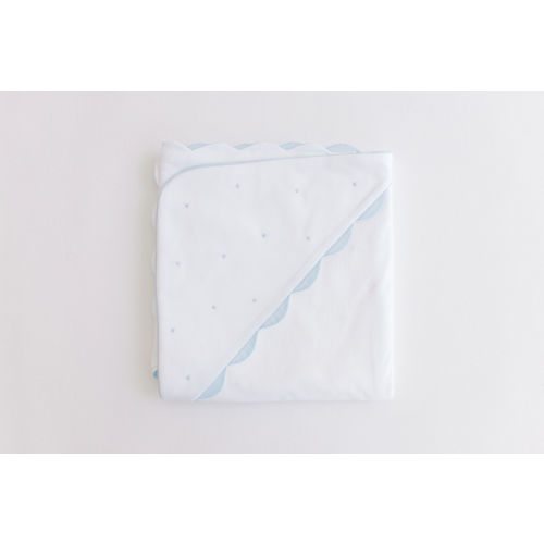 Hooded Towel – Blue Dots