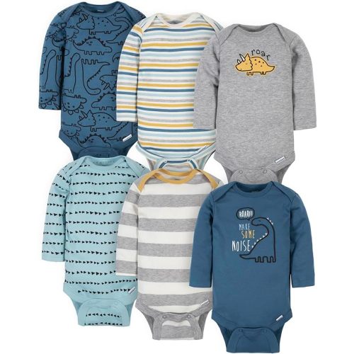 Gerber Baby Boys 6-pack Long-sleeve Onesies Bodysuit