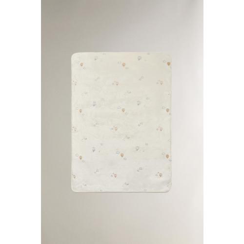 EMBROIDERED BALLOON BABY FLEECE BLANKET