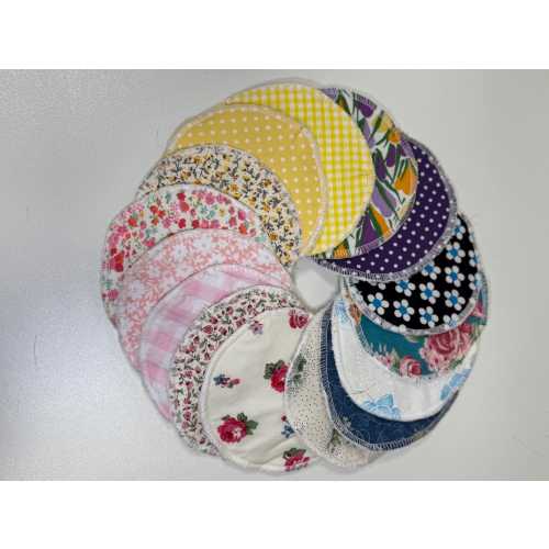 Reusable Cotton Breast Pads: Washable Nursing Pads, Pack of 6
