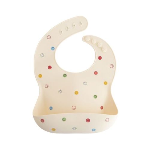 Silicone Baby Bib Smiley One Size