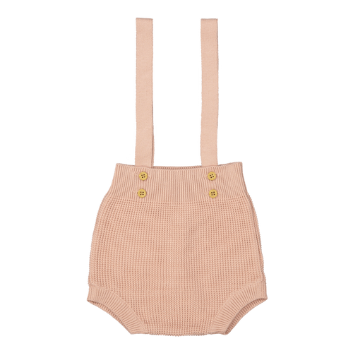 Knit Suspender Romper