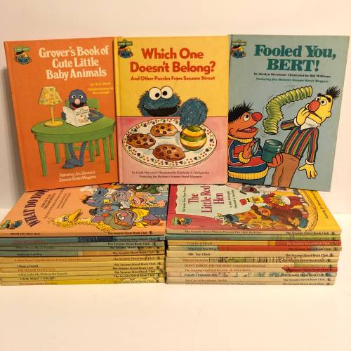 1980s Sesame Street Book Club Books