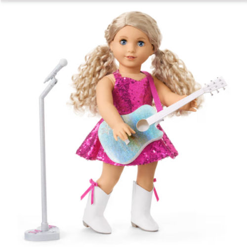 American Girl® x Megan Moroney Stage Outfit, Guitar & Mic Stand for 18-inch Dolls