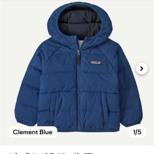 Patagonia Baby Cotton Down Jacket