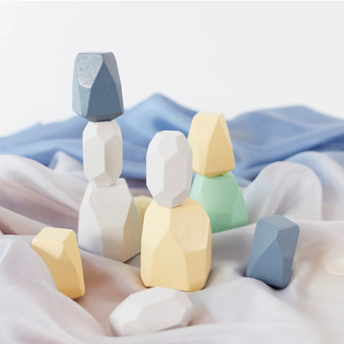 Wooden Stacking Pebbles – Sarah's Silks