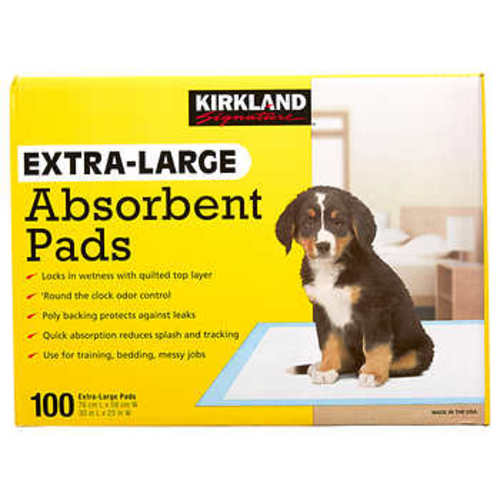 Kirkland Signature Extra-Large Absorbent Pads, 30 in L X 23 in W, 100-count&nbsp;| Costco