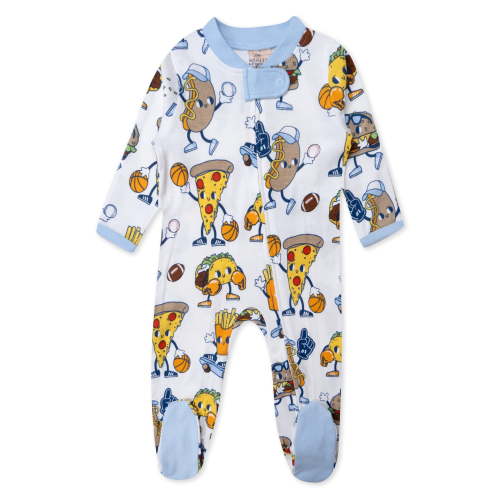 Honest Baby Clothing Organic Cotton Boy or Girl Long Sleeve Sleep N Play, Newborn to 9 Months