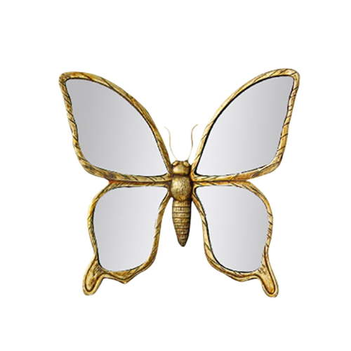 Decorative Bug Insects Animals Mirrors Resin Butterfly Glass Wall Decor, Perfect for Victorian and European Themed Homes, B