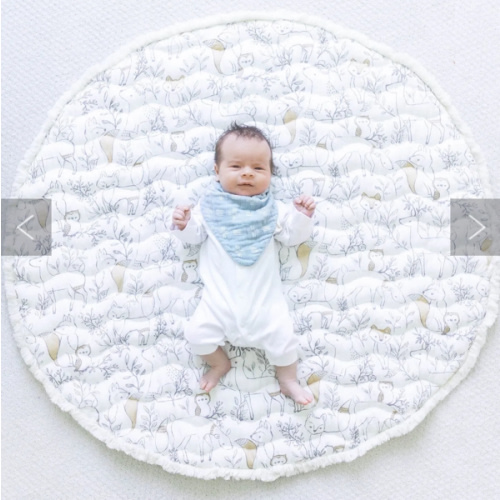 Ezra Quilted Baby Play Mat (Woodland Animal)