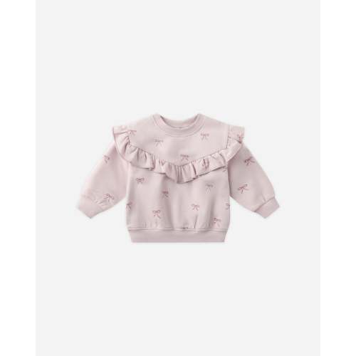 Ruffle Fleece Sweatshirt || Bows – Quincy Mae